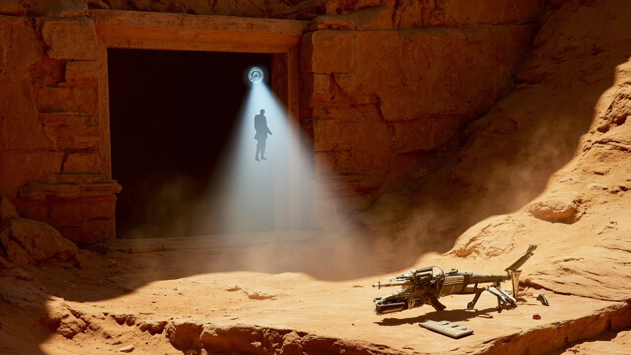 Concept art of a Star Wars Outlaws vault scene tied to the jet kordos legacy quest chain
